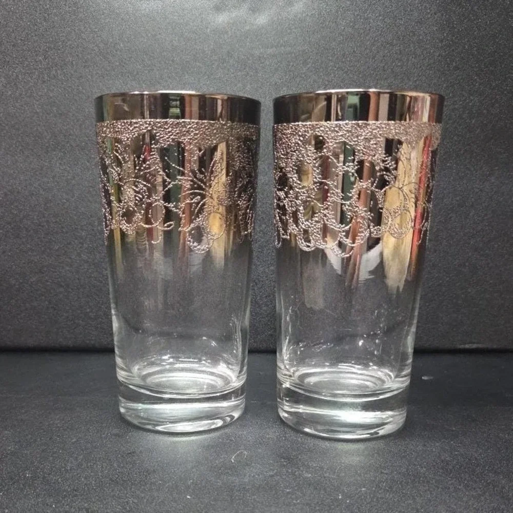 Dorothy‎ Thorpe Ombré Tumblers, Set of 2, Vintage Mid-Century Modern Drinkware